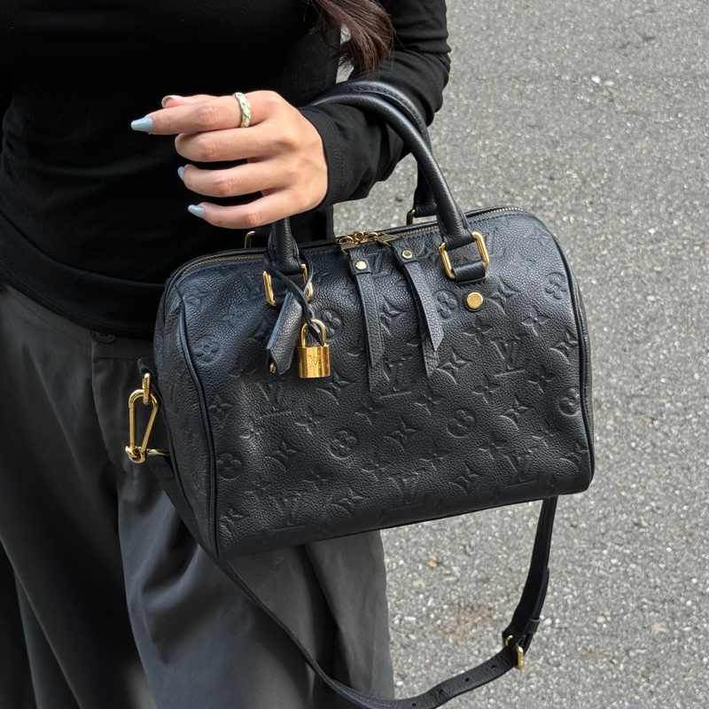 【超極新🎁 全配】 LV Speedy 25 全牛皮 專櫃12萬！-1