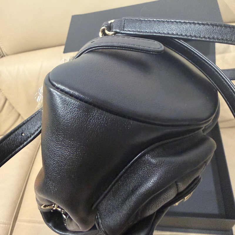 大全配芯片帶膜🈶️購證❤️ #香奈兒 #黑金 牛皮 #青蛙包 #duma #雙肩包-7