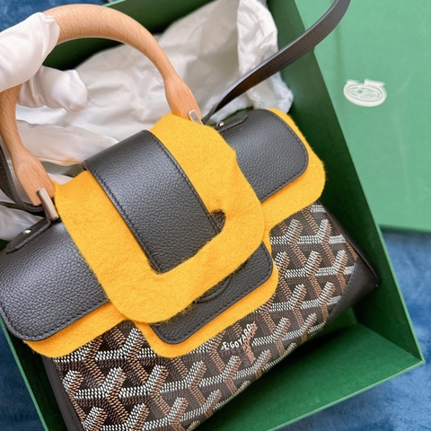 GOYARD SAIGON 質手柄西貢西貢Mini20黑色手提肩背斜背包