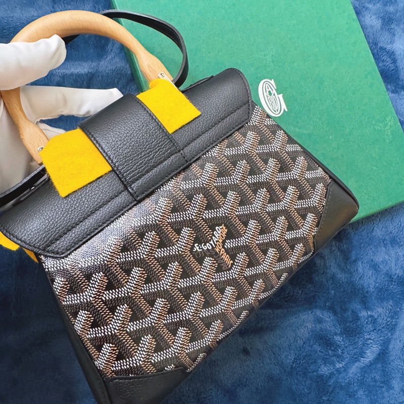 GOYARD SAIGON 質手柄西貢西貢Mini20黑色手提肩背斜背包-6