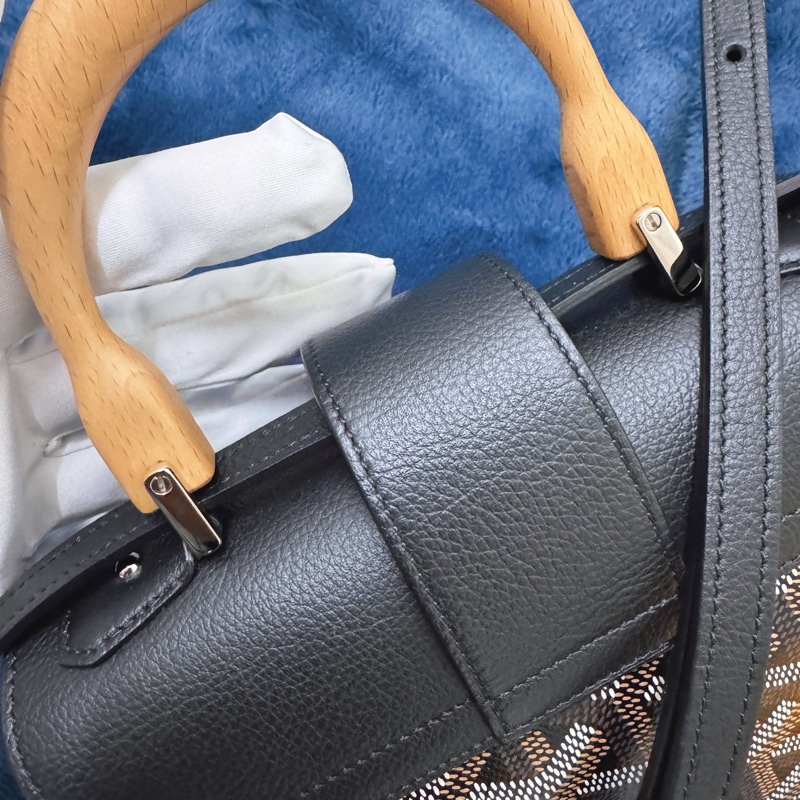 GOYARD SAIGON 質手柄西貢西貢Mini20黑色手提肩背斜背包-12