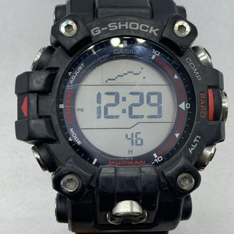 卡西歐 G-SHOCK GW-9500-1JF MUDMAN 電波太陽能手錶，黑色