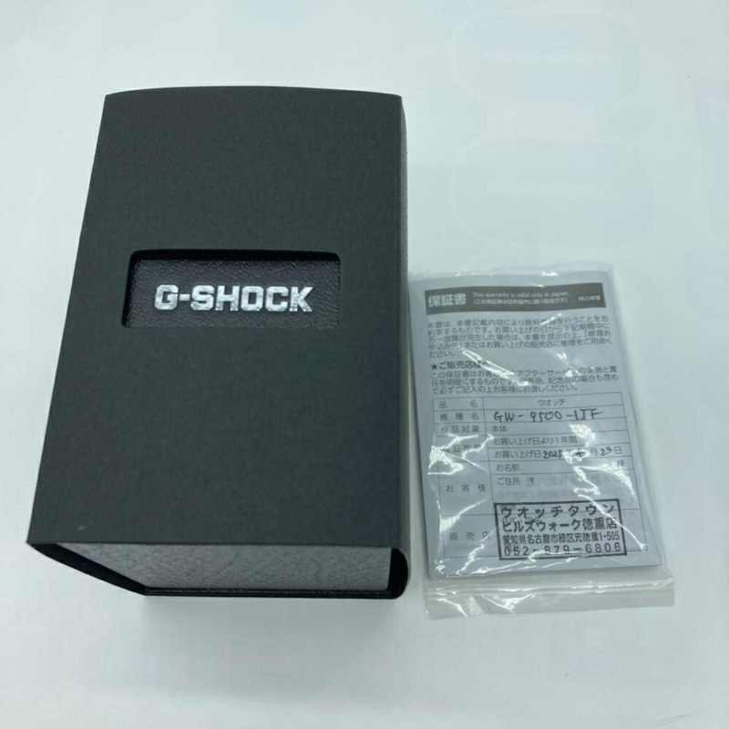 卡西歐 G-SHOCK GW-9500-1JF MUDMAN 電波太陽能手錶，黑色-7