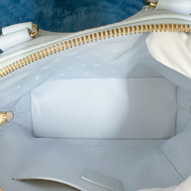 【LOUIS VUITTON 路易威登藍色原花皮革 Alma BB 兩用包】-7