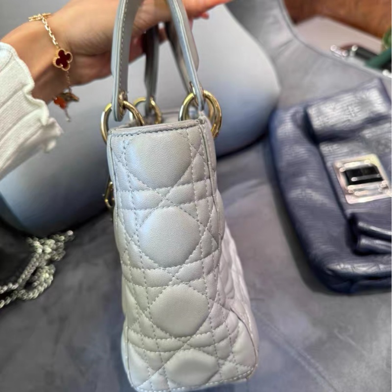 全網最低價 Dior戴妃四格 霧霾藍 無肩帶 90%新-2