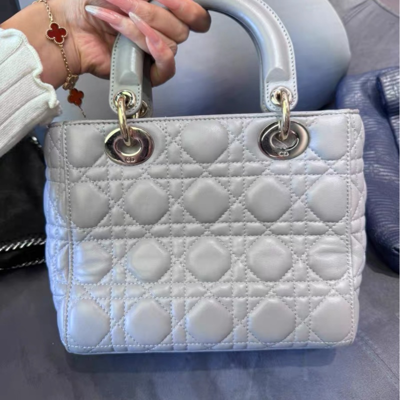 全網最低價 Dior戴妃四格 霧霾藍 無肩帶 90%新-3