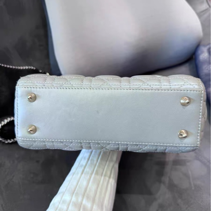 全網最低價 Dior戴妃四格 霧霾藍 無肩帶 90%新-4