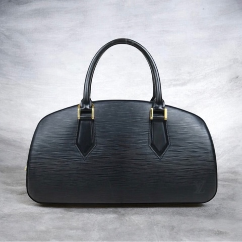 「JL精品代購」9新 LV黑色水波紋手提包