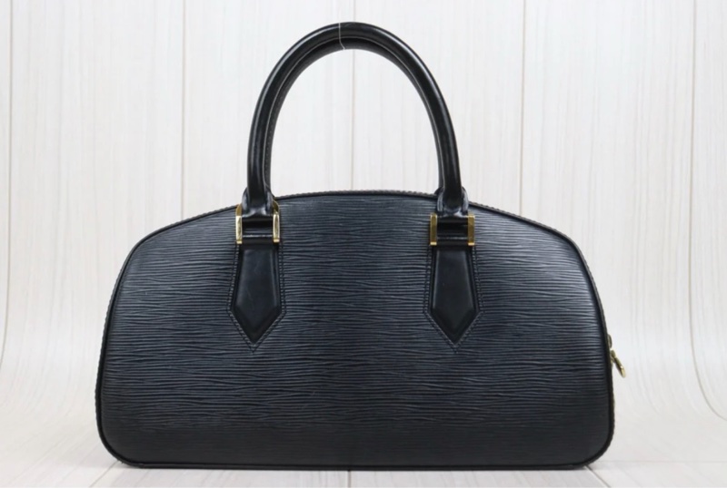 「JL精品代購」9新 LV黑色水波紋手提包-3