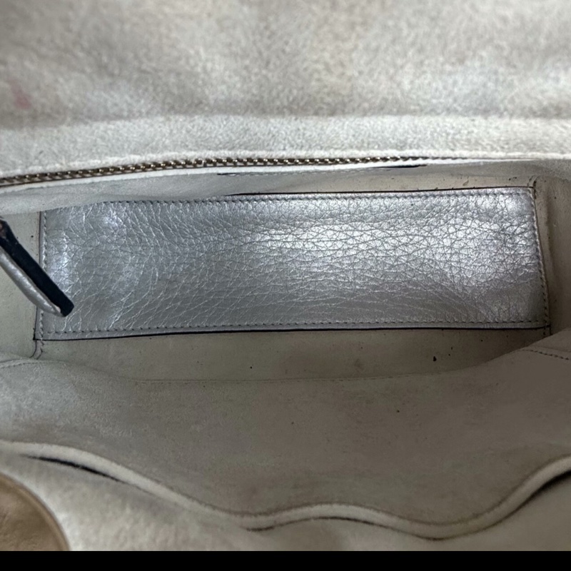 全網最低價 Dior 珠光灰四格含肩帶 保卡塵袋齊全-5