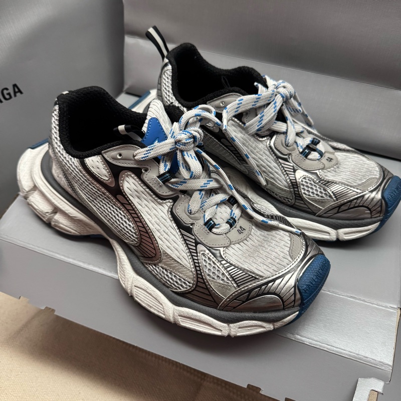 BALENCIAGA 3XL 44號 藍銀-0