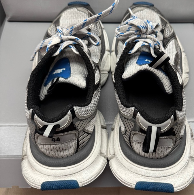 BALENCIAGA 3XL 44號 藍銀-6
