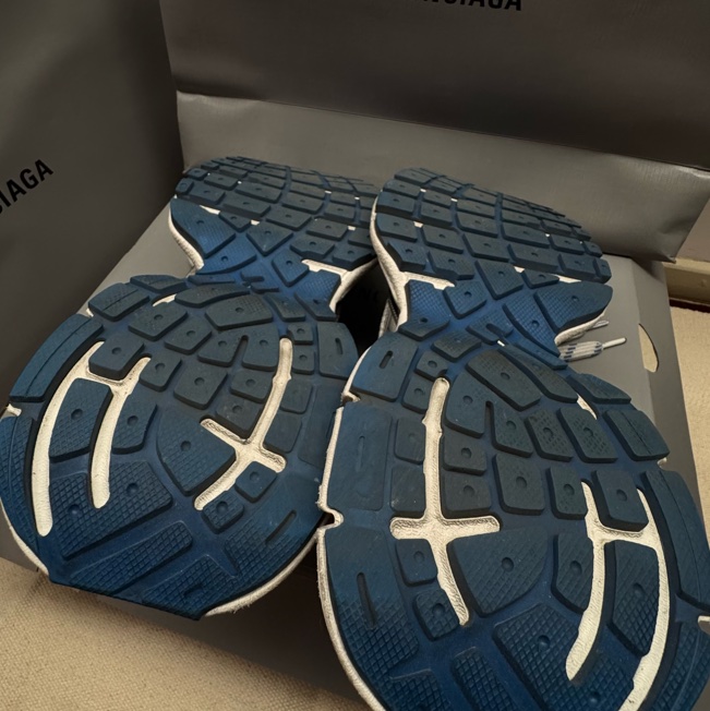 BALENCIAGA 3XL 44號 藍銀-9