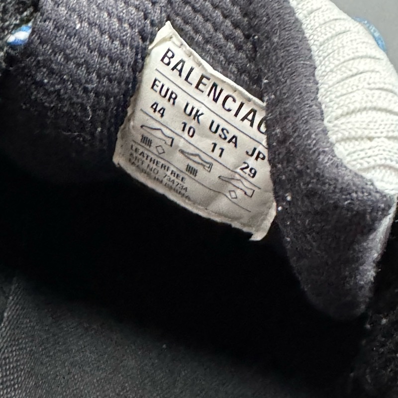 BALENCIAGA 3XL 44號 藍銀-10