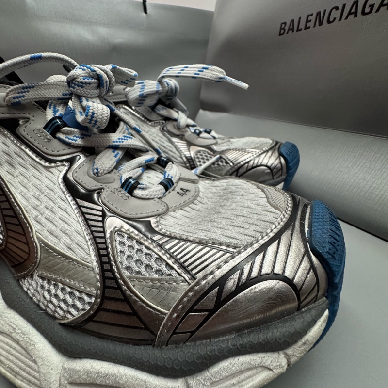 BALENCIAGA 3XL 44號 藍銀-13