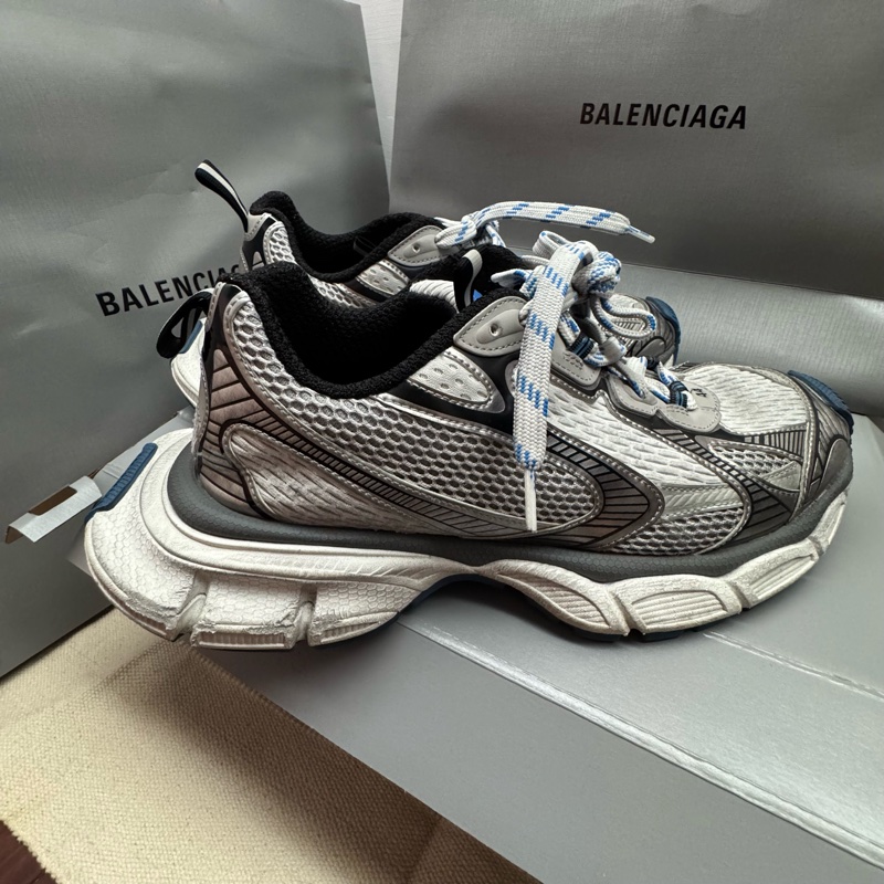 BALENCIAGA 3XL 44號 藍銀-14