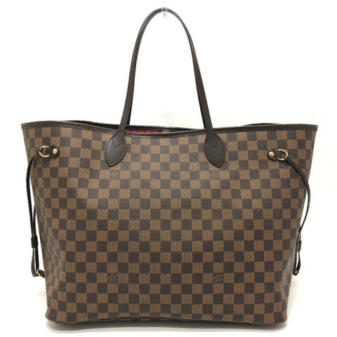 路易威登 N51106 Neverfull GM 手袋（舊款）Damier 帆布和 Ebene 棕色