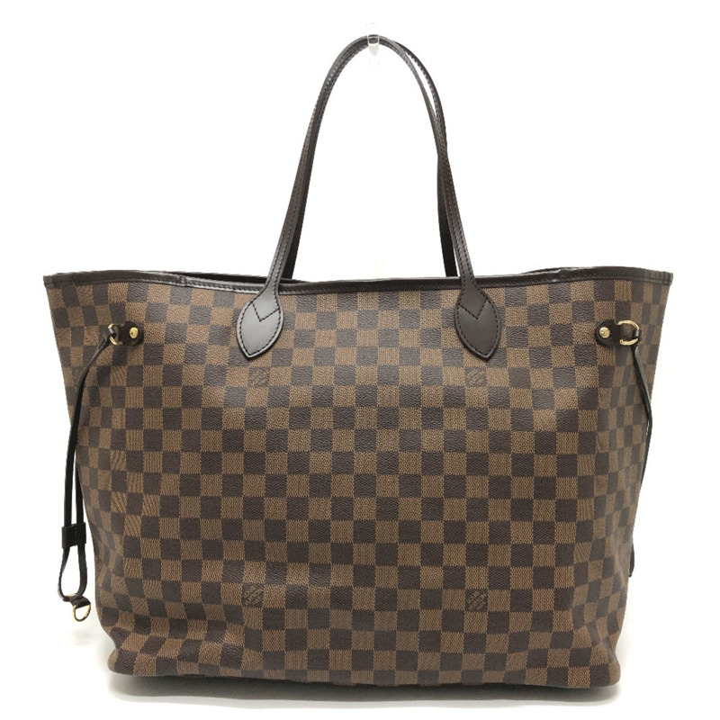 路易威登 N51106 Neverfull GM 手袋（舊款）Damier 帆布和 Ebene 棕色-1