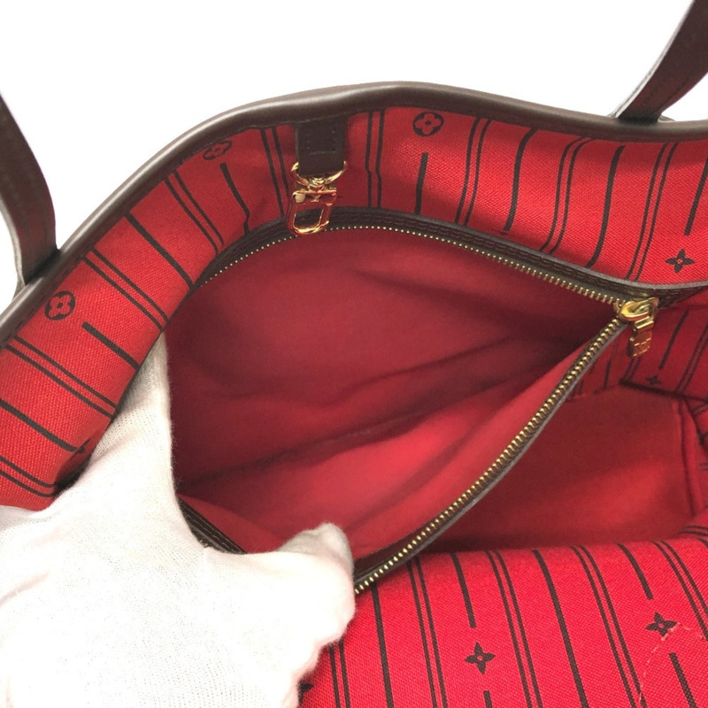 路易威登 N51106 Neverfull GM 手袋（舊款）Damier 帆布和 Ebene 棕色-10