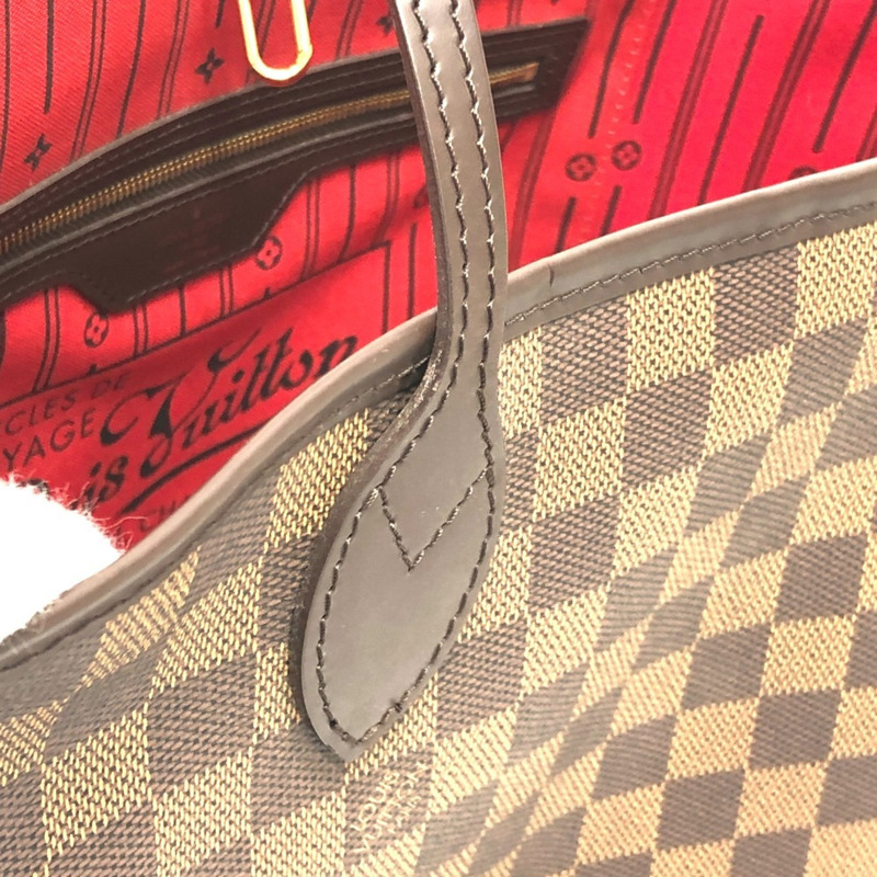 路易威登 N51106 Neverfull GM 手袋（舊款）Damier 帆布和 Ebene 棕色-14