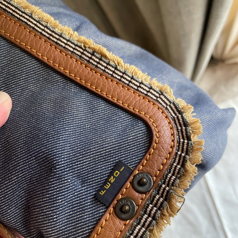 💫牛仔回歸時尚不敗丹寧💫Fendi牛仔單寧翻蓋包/手提包/腋下包/斜背/側背/手拿宴會包/ 手提♦️正品♦️vintage-22