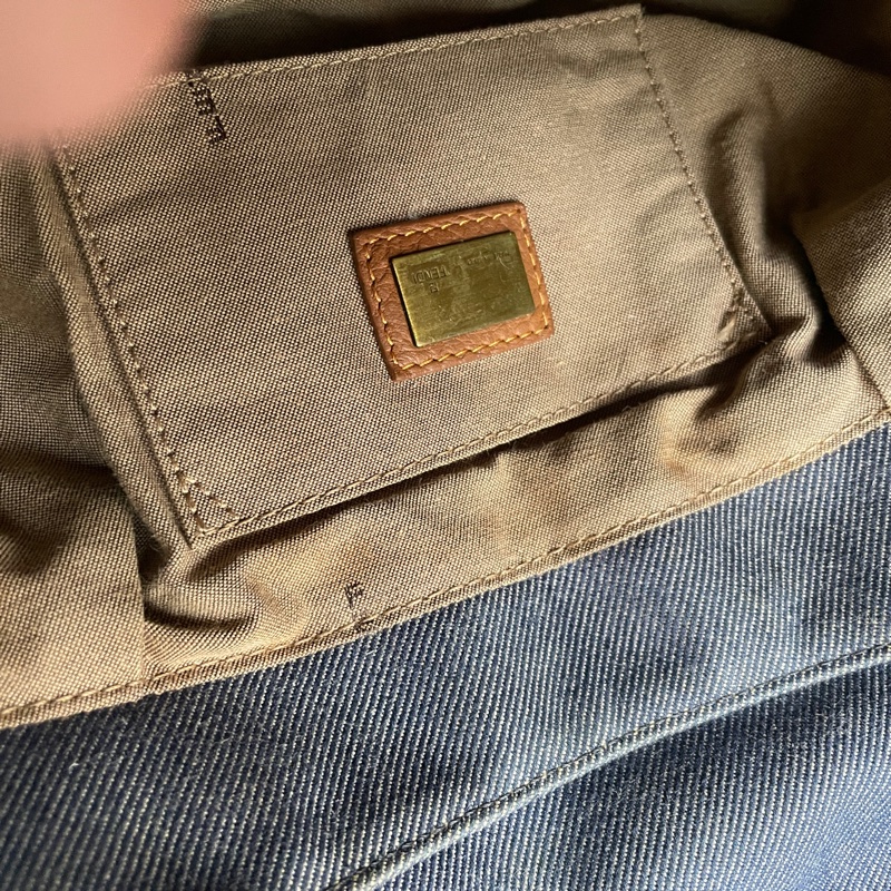 💫牛仔回歸時尚不敗丹寧💫Fendi牛仔單寧翻蓋包/手提包/腋下包/斜背/側背/手拿宴會包/ 手提♦️正品♦️vintage-41