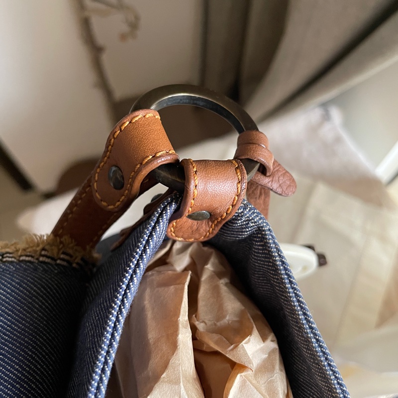 💫牛仔回歸時尚不敗丹寧💫Fendi牛仔單寧翻蓋包/手提包/腋下包/斜背/側背/手拿宴會包/ 手提♦️正品♦️vintage-46