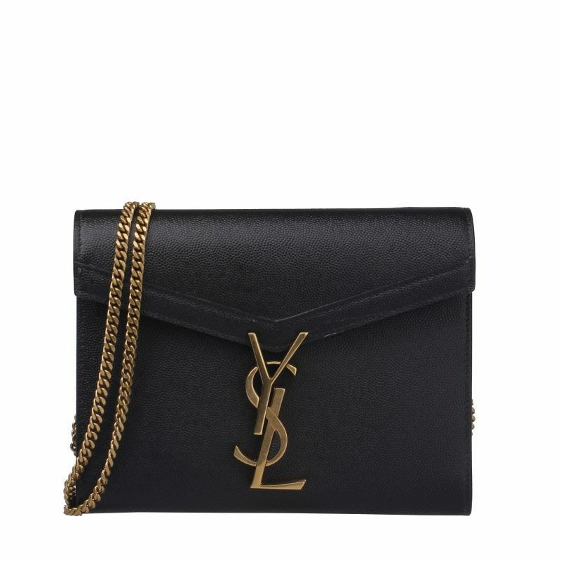 SAINT LAURENT Cassandra 鏈條單肩包 635023 BOWAW 1000-0