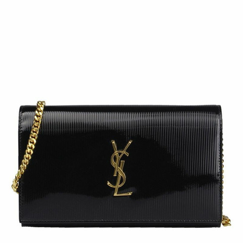 SAINT LAURENT Monogram 鏈條單肩包 377829 AAAO5 1000
