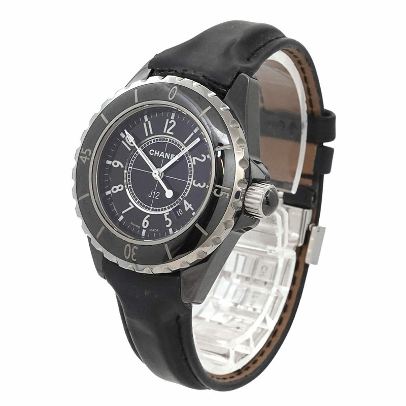 香奈兒 J12 H0680 女士腕錶，33毫米，日期顯示，黑色陶瓷錶殼，石英機芯-2