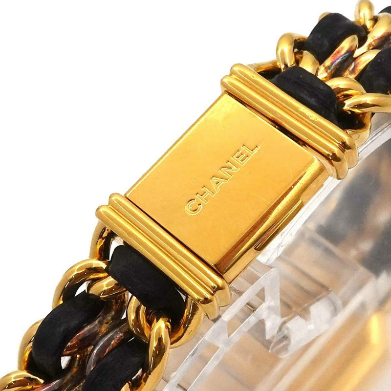 香奈兒 Premiere 女士腕錶，M 碼，H0001，黑金配色，石英機芯-5