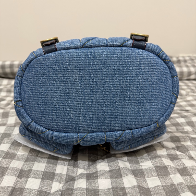 黃銅色金屬配件/靛藍色-11