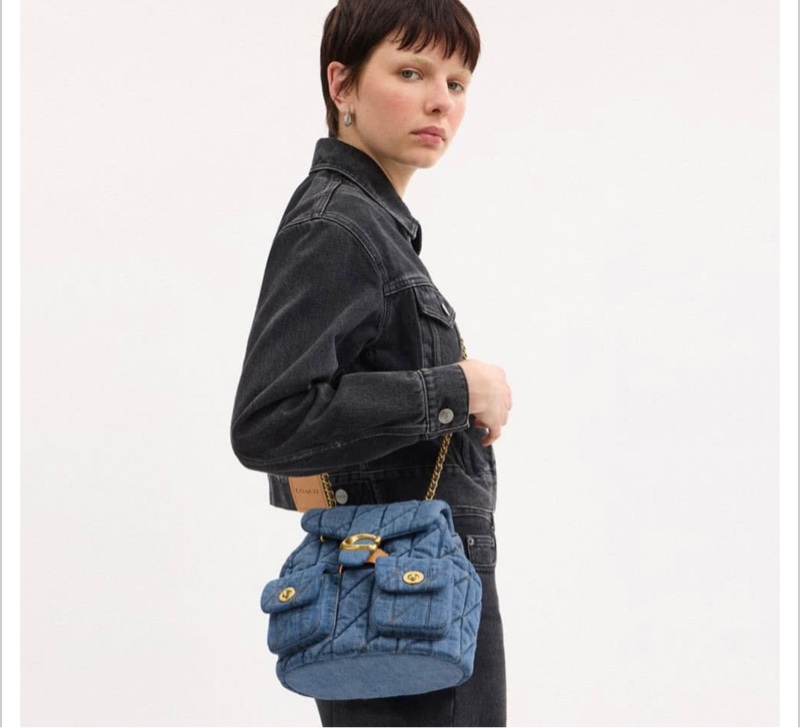 黃銅色金屬配件/靛藍色-21