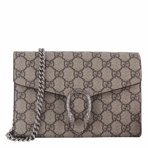 GUCCI GG Supreme 鏈條錢包 401231 KHNSN 8642
