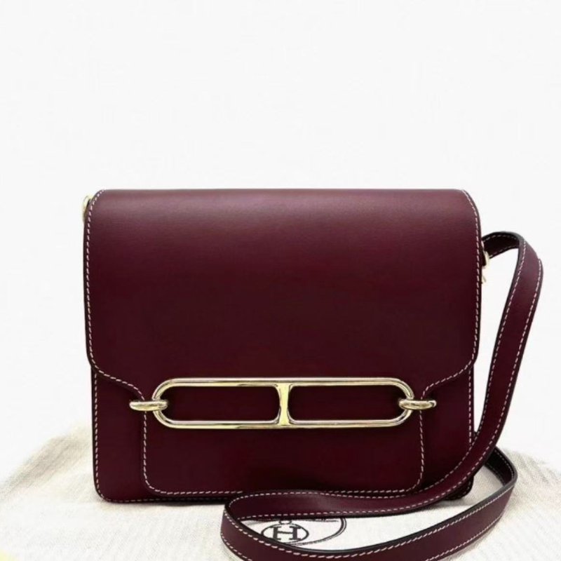 hermes豬鼻子波爾多酒紅晤面box皮肩背斜背包23*21*7 98新配件塵袋-0