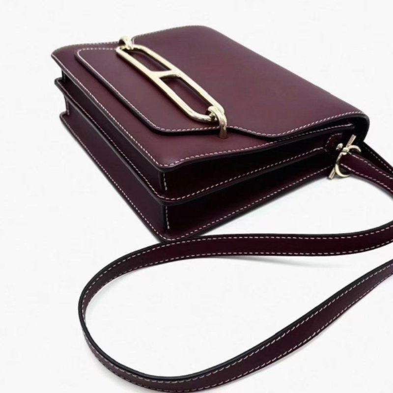 hermes豬鼻子波爾多酒紅晤面box皮肩背斜背包23*21*7 98新配件塵袋-2