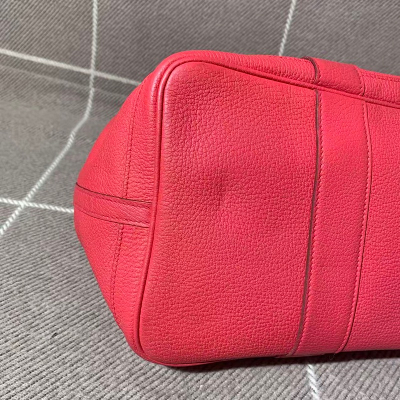 二手Hermes愛馬仕garden party36齋普爾粉，邊角護理過，o刻-6