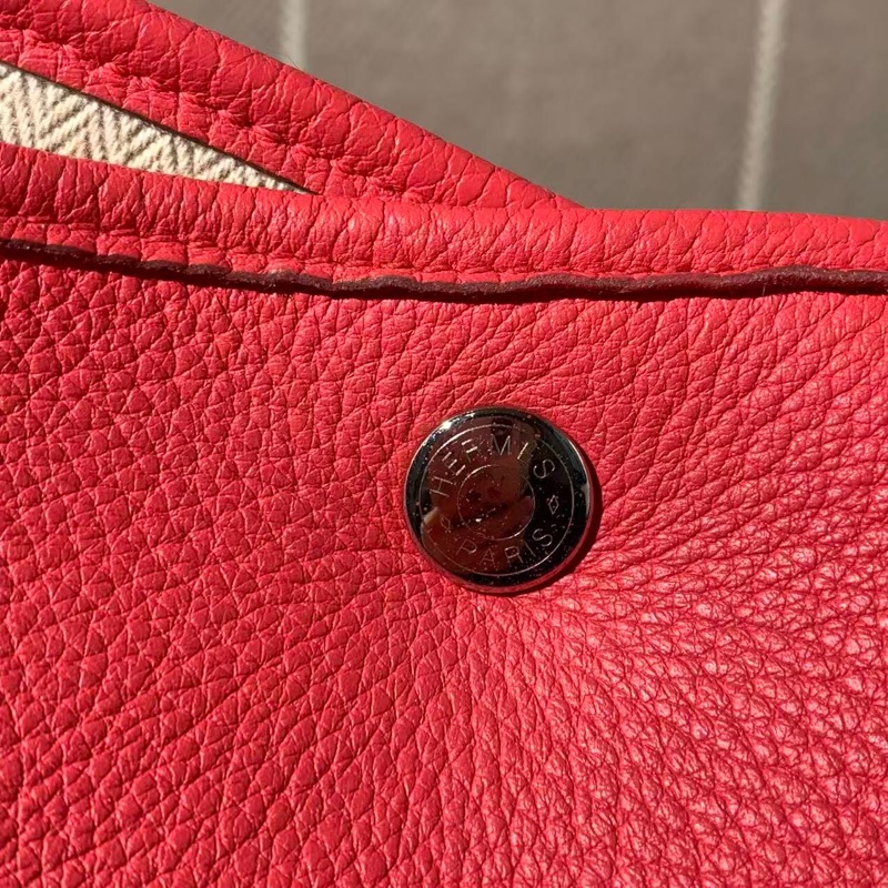 二手Hermes愛馬仕garden party36齋普爾粉，邊角護理過，o刻-13