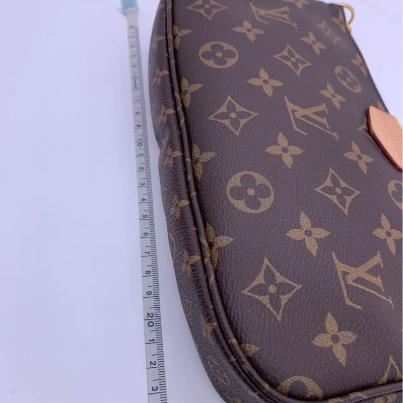 二手路易威登 Lv三合一老花綠色肩帶-3