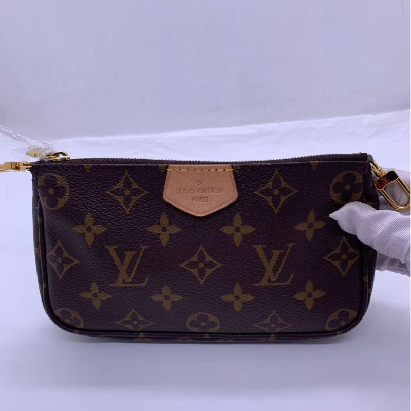 二手路易威登 Lv三合一老花綠色肩帶-4