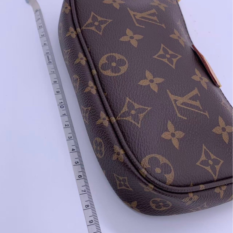 二手路易威登 Lv三合一老花綠色肩帶-5