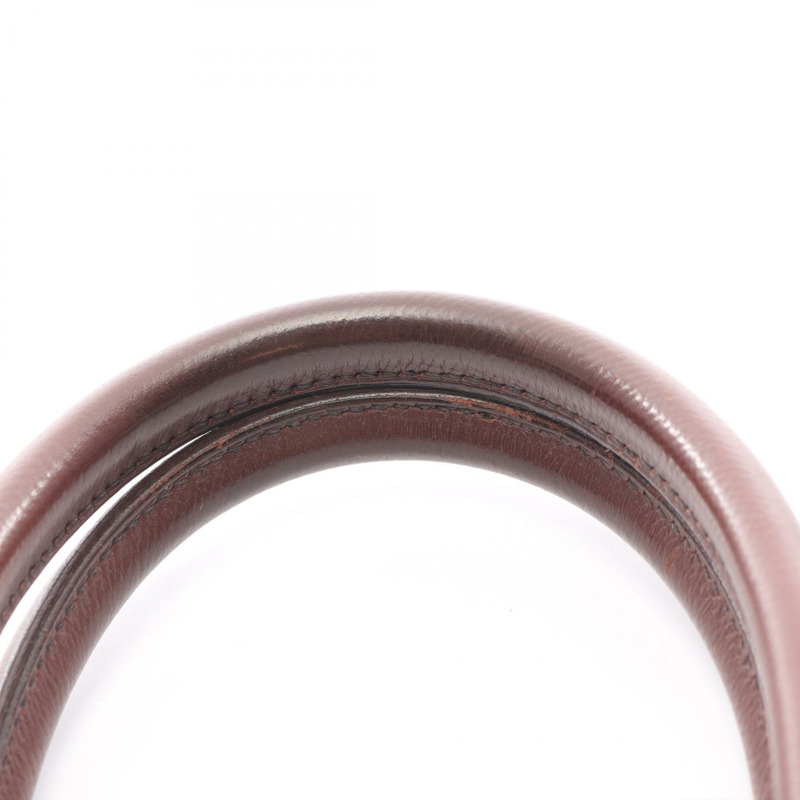 HERMES Haut a courroies 32 手提包 Z Courchevel Marron fonce GHW 二手 女式-14