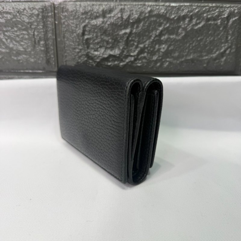 GUCCI GG Marmont牛皮三折短夾-3