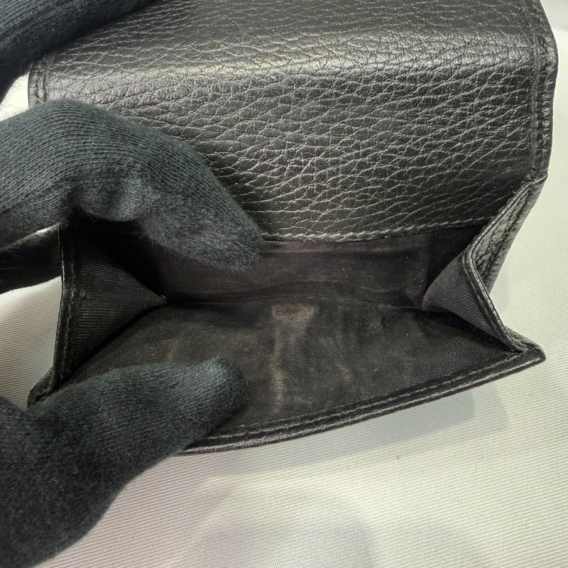 GUCCI GG Marmont牛皮三折短夾-5