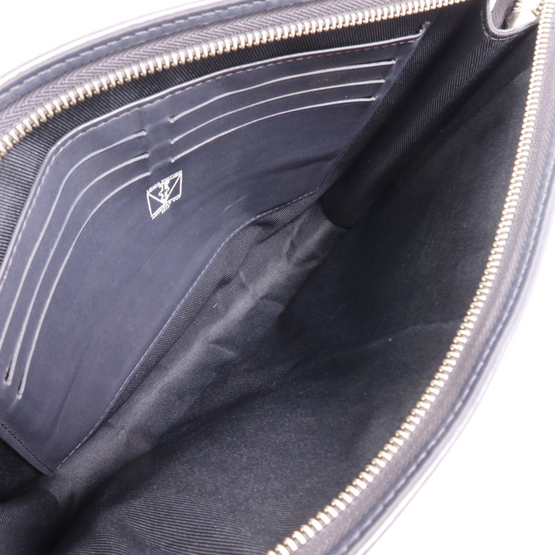 LOUIS VUITTON Damier Azur Pochette Voyage Clutch銀扣手拿包-4