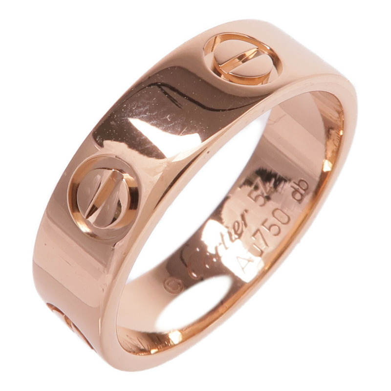 CARTIER 18K玫瑰金Love Ring戒指Cartier#54/US#7-0