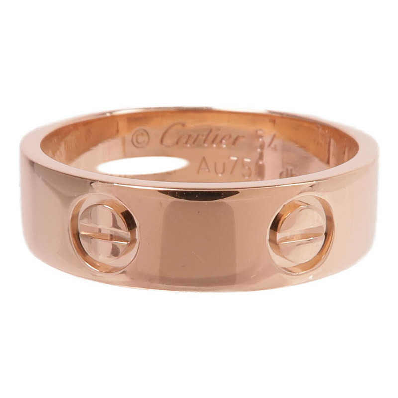 CARTIER 18K玫瑰金Love Ring戒指Cartier#54/US#7-1