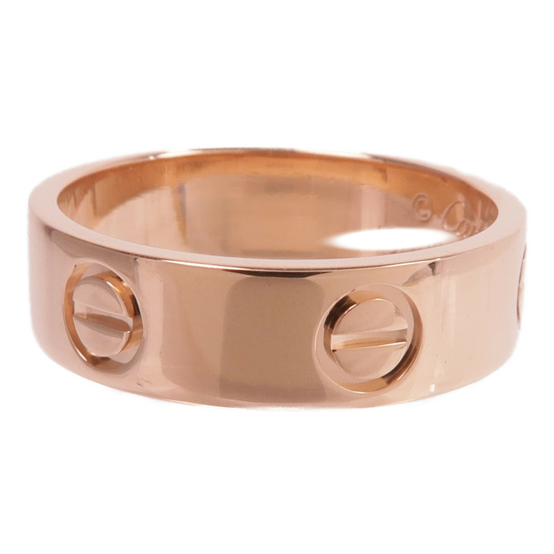 CARTIER 18K玫瑰金Love Ring戒指Cartier#54/US#7-2