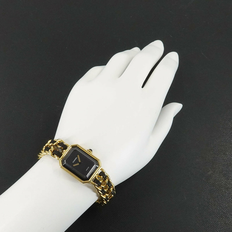 香奈兒 Premiere 女士腕錶，L 碼，H0001，黑金配色，石英機芯-2