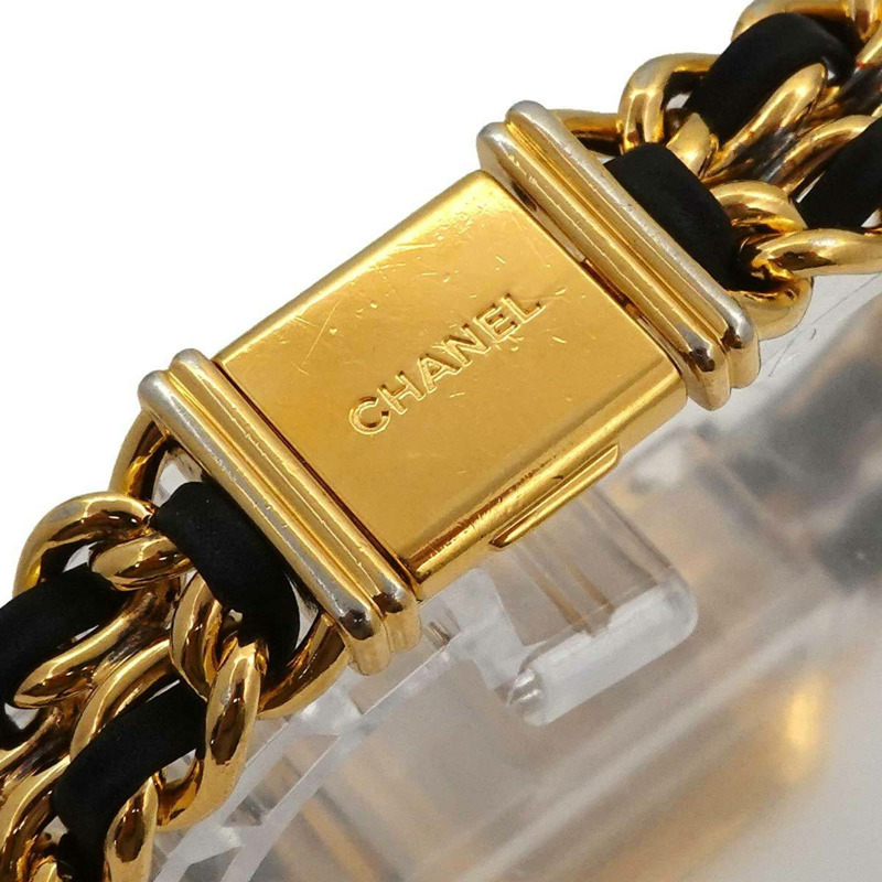 香奈兒 Premiere 女士腕錶，L 碼，H0001，黑金配色，石英機芯-5